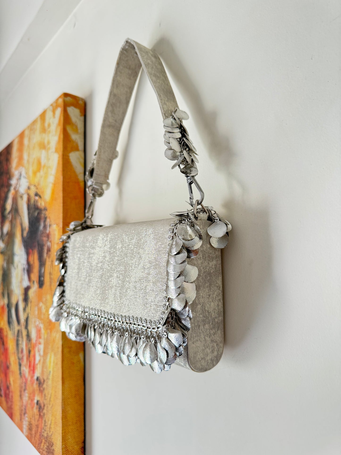 SILVER CHAM CHAM BAG